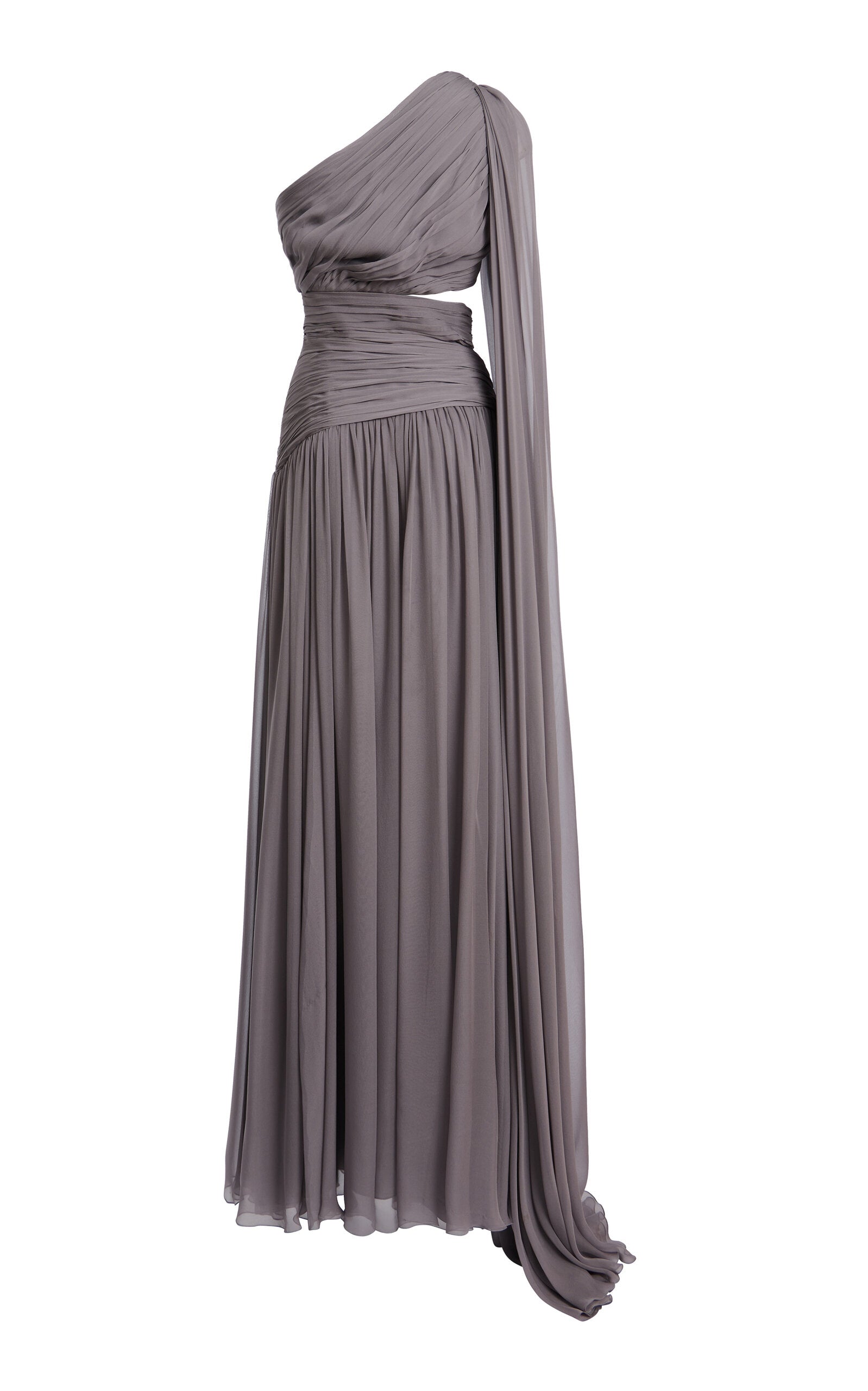 Cut-out Draped Silk Gown Simple gentle beautiful and grand