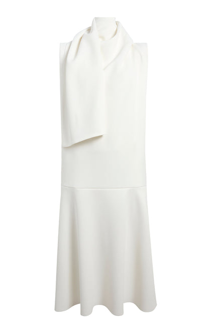 Draped Crepe-Satin Midi Dress Full of charm simple and atmospheric
