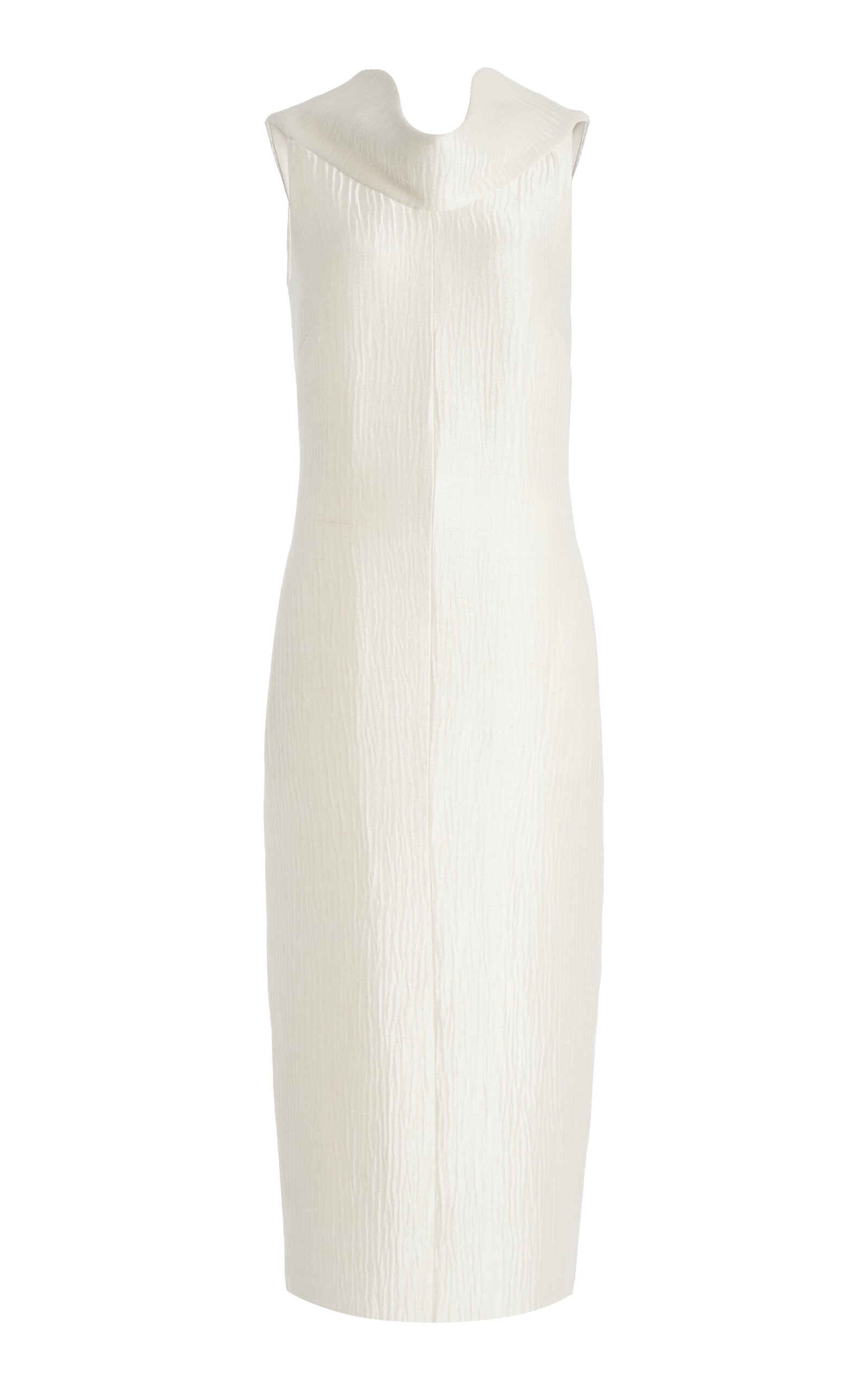 The Blair Pleated Sponge Silk Midi Dress