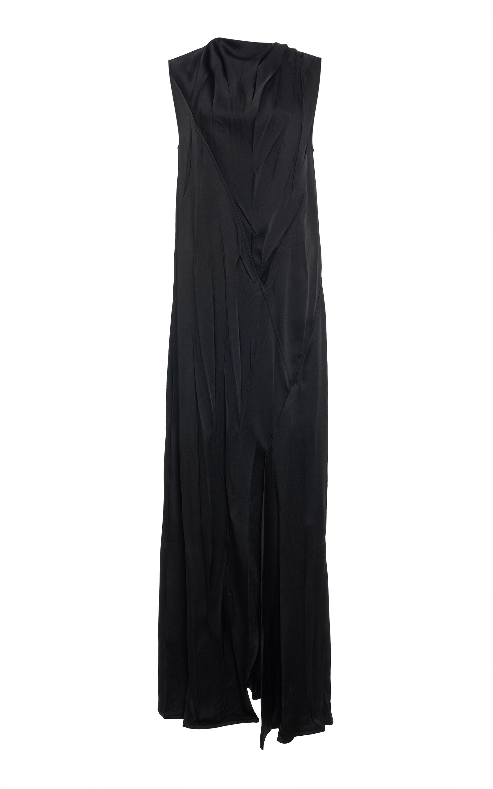 Ladies' Spring And Summer Vacation Cape-Detailed Roma Layered Dream Organic Silk Crepe Chine Mini Dress Column Gown