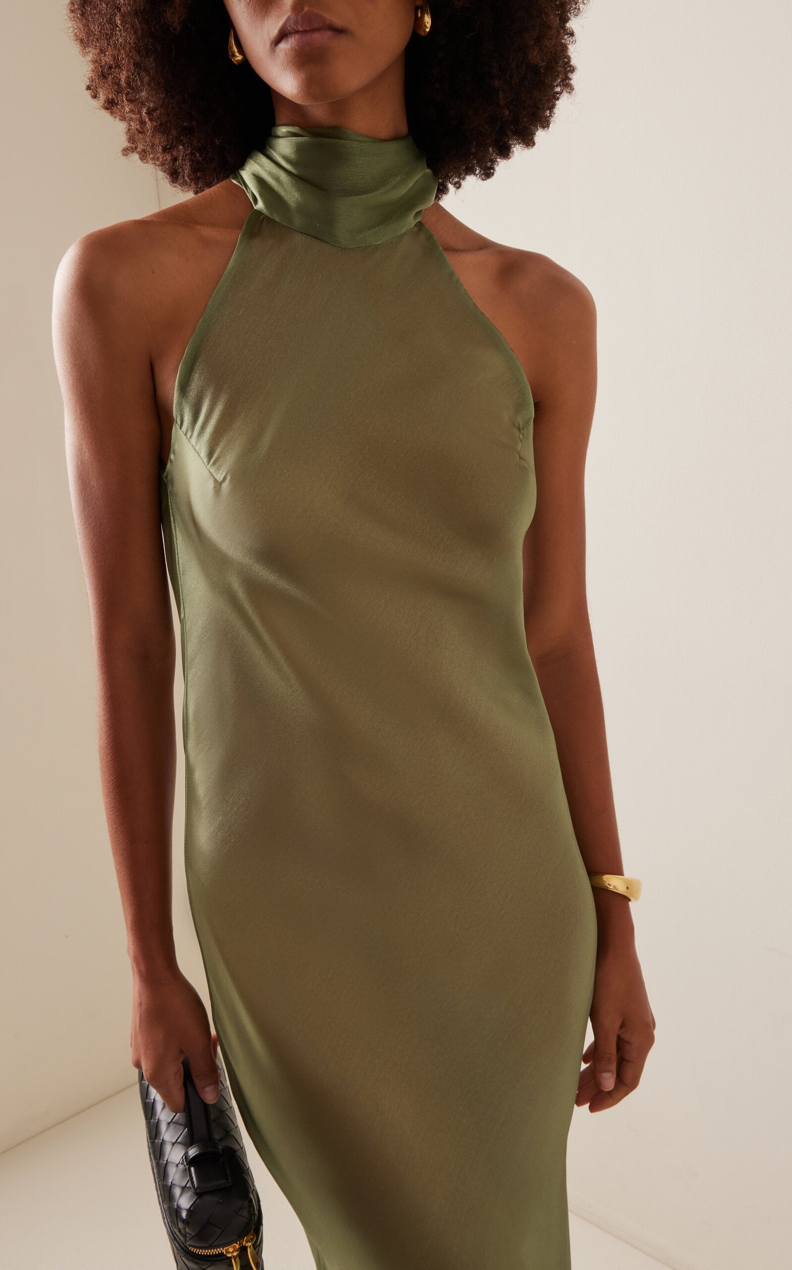 Sienna Satin Organza Gown Gentle beautiful and grand