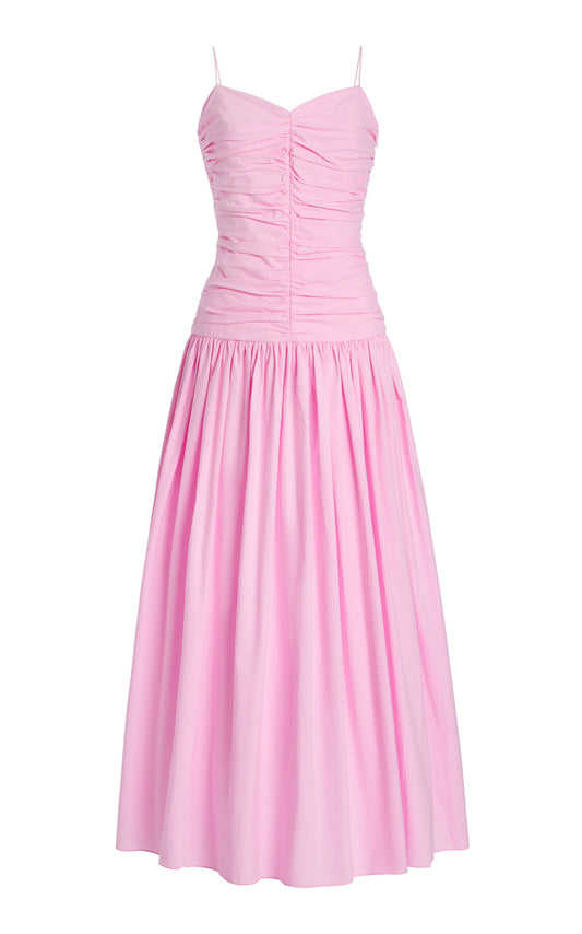 Exclusive Gathered Cotton Drop-Waist Dress