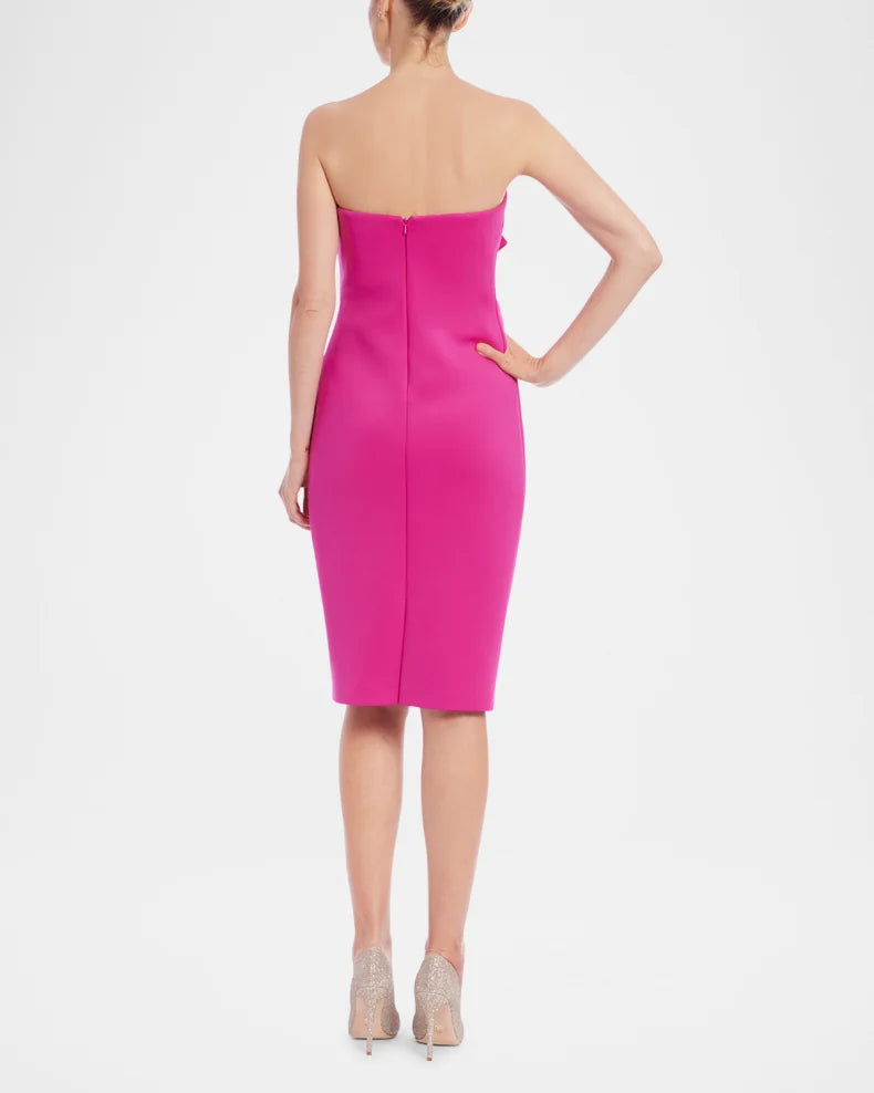 Strapless Bow-Front Bodycon Dress Charming and unique design Beautiful generous simple