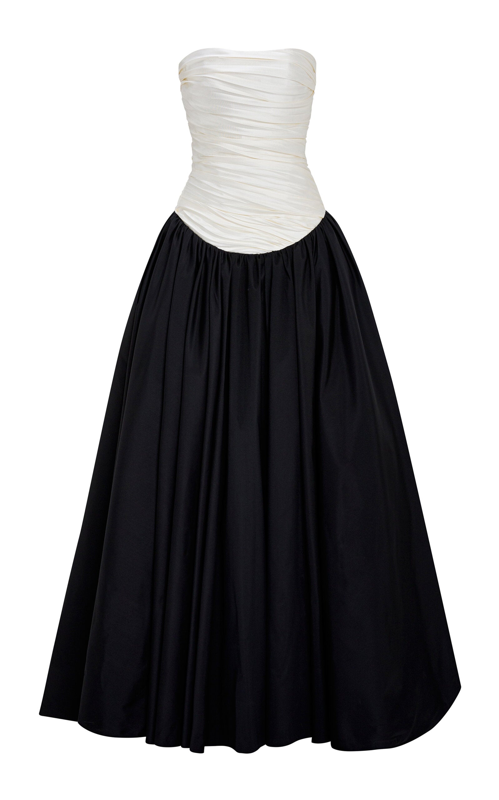 Drop-Waist Silk-Taffeta Gown Gentle beautiful and grand