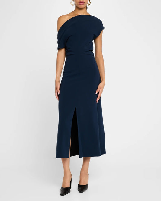 Rosa Off-Shoulder Matte Crepe Midi Dress Charming and unique design Beautiful generous simple
