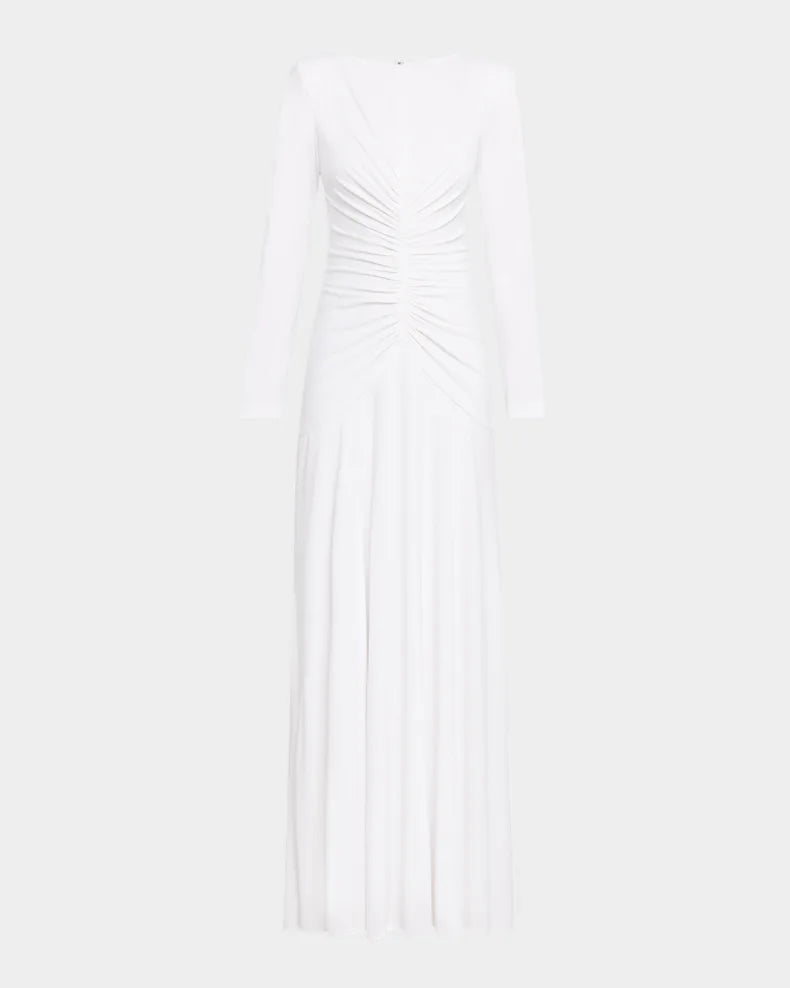 Thea Ruched A-Line Jersey Gown Beautiful and charming simple and unique design