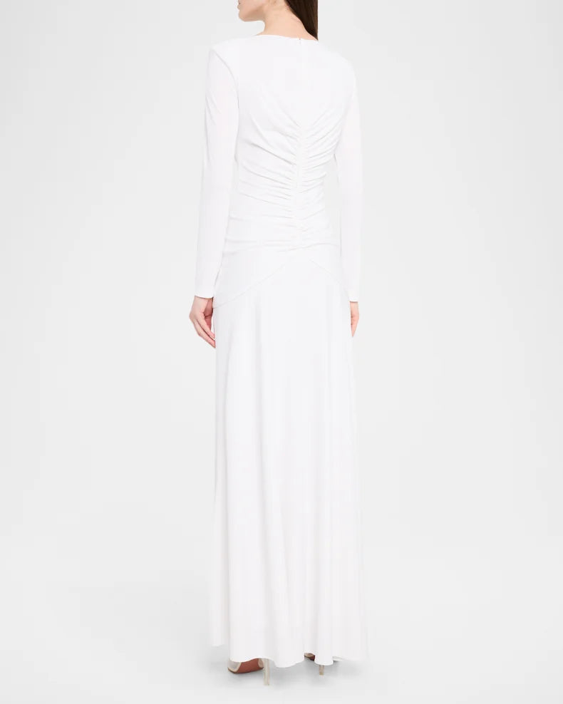 Thea Ruched A-Line Jersey Gown Beautiful and charming simple and unique design