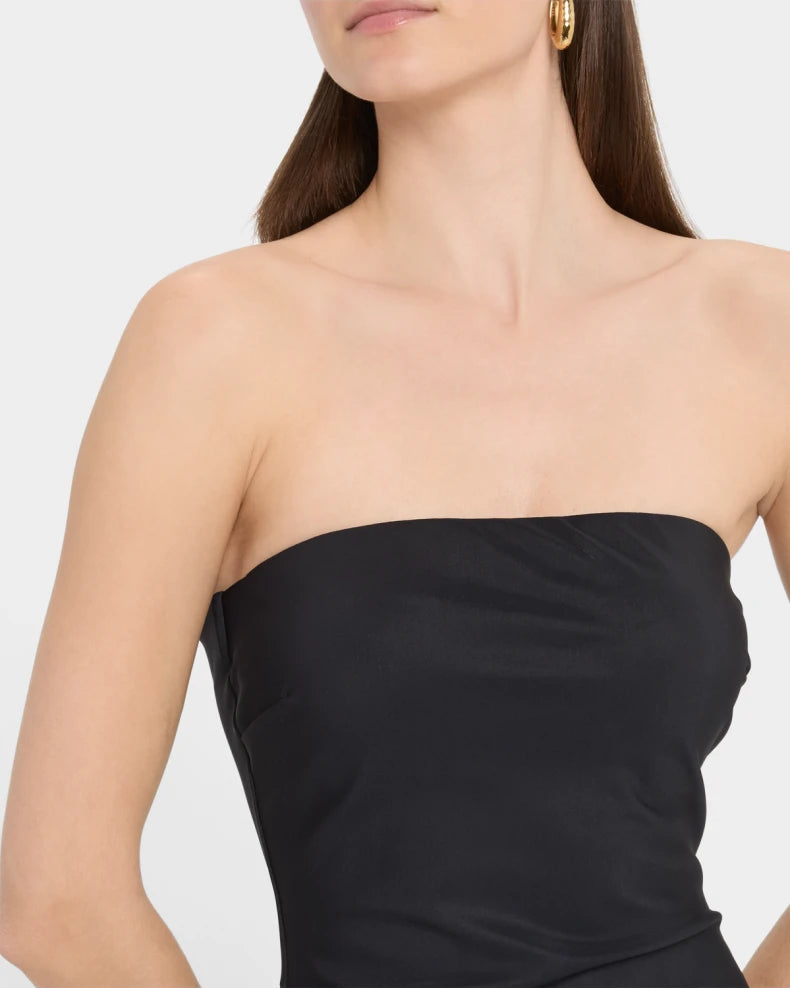 Strapless Illusion Skirt Gown Beautiful and charming simple and unique design