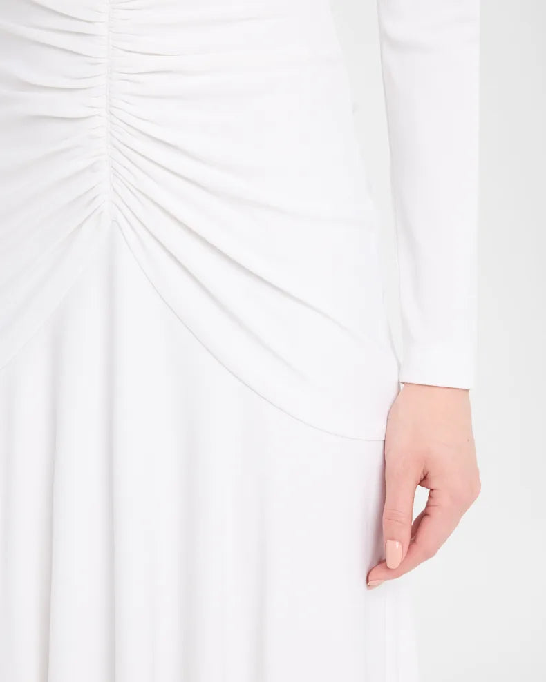 Thea Ruched A-Line Jersey Gown Beautiful and charming simple and unique design