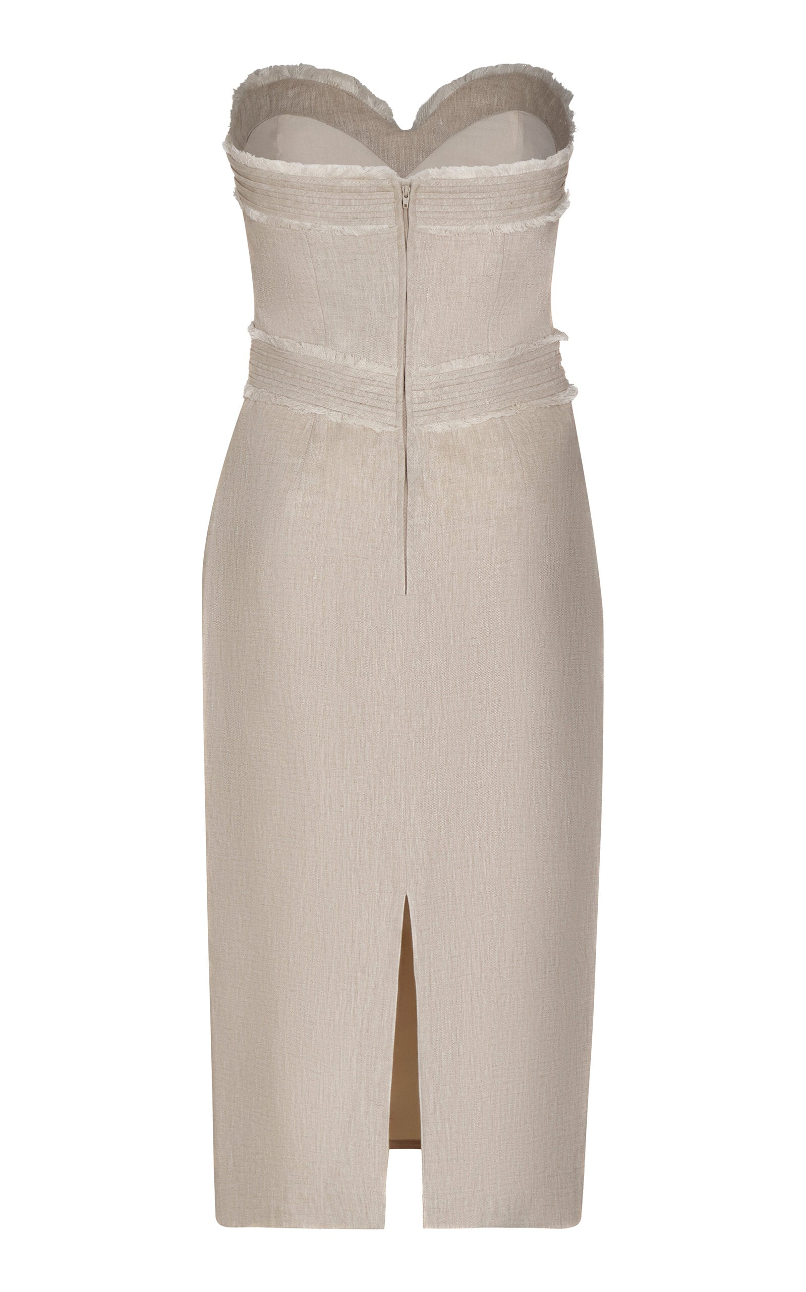 Playa de Ti Strapless Linen Midi Dress Full of charm simple and atmospheric