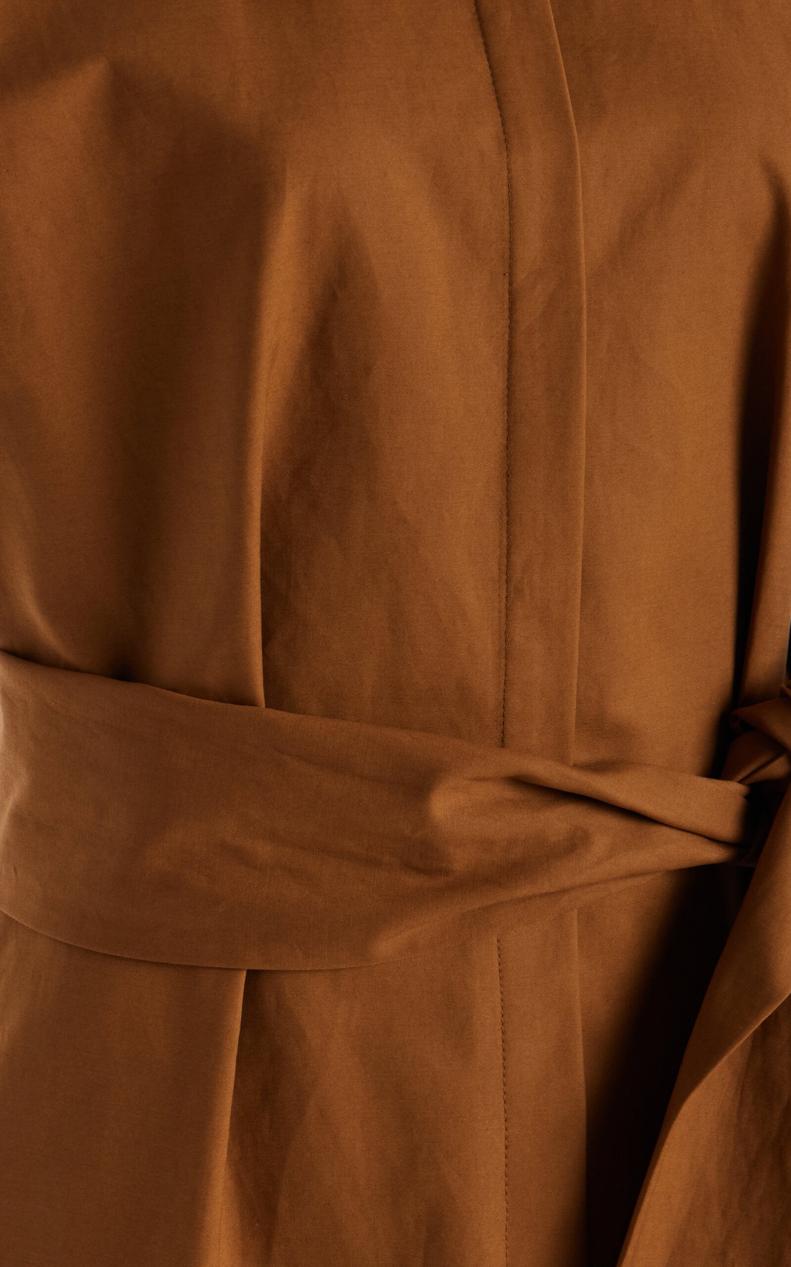 Stretch-Cotton Midi Shirt Dress Full of charm simple and atmospheric