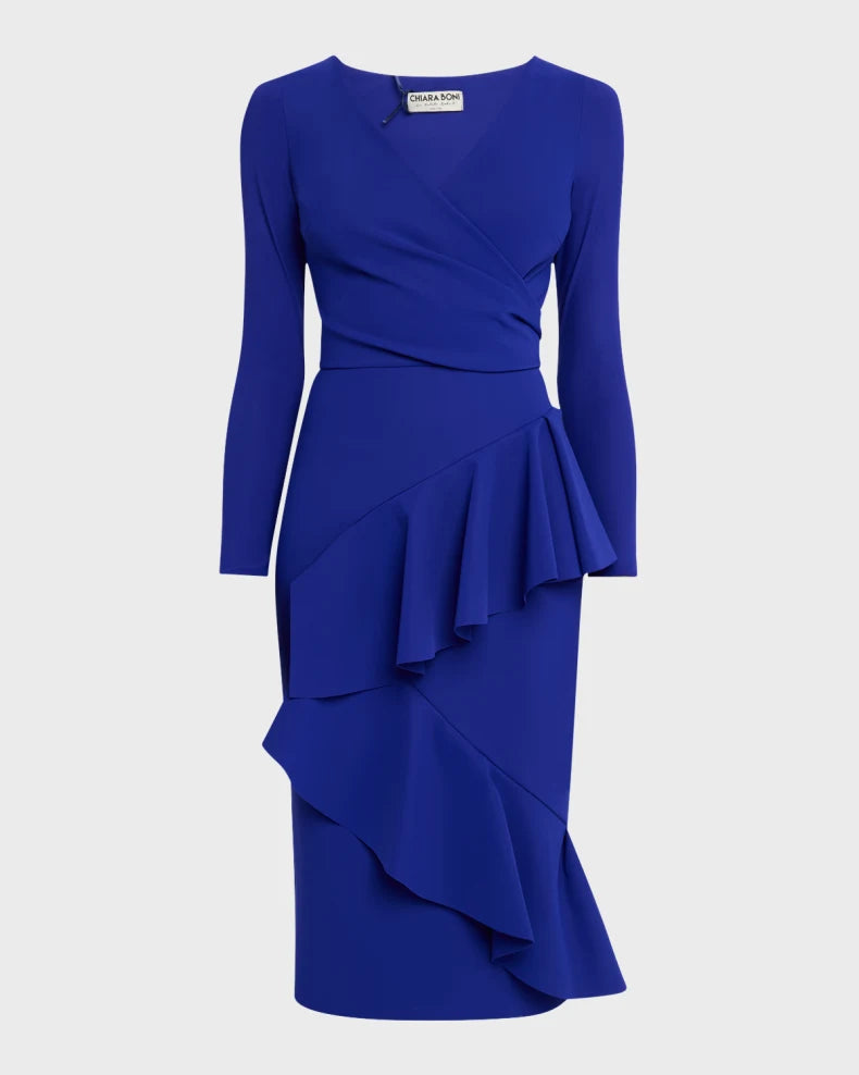 Ruffle Midi Dress Simple beautiful generous and full of charm
