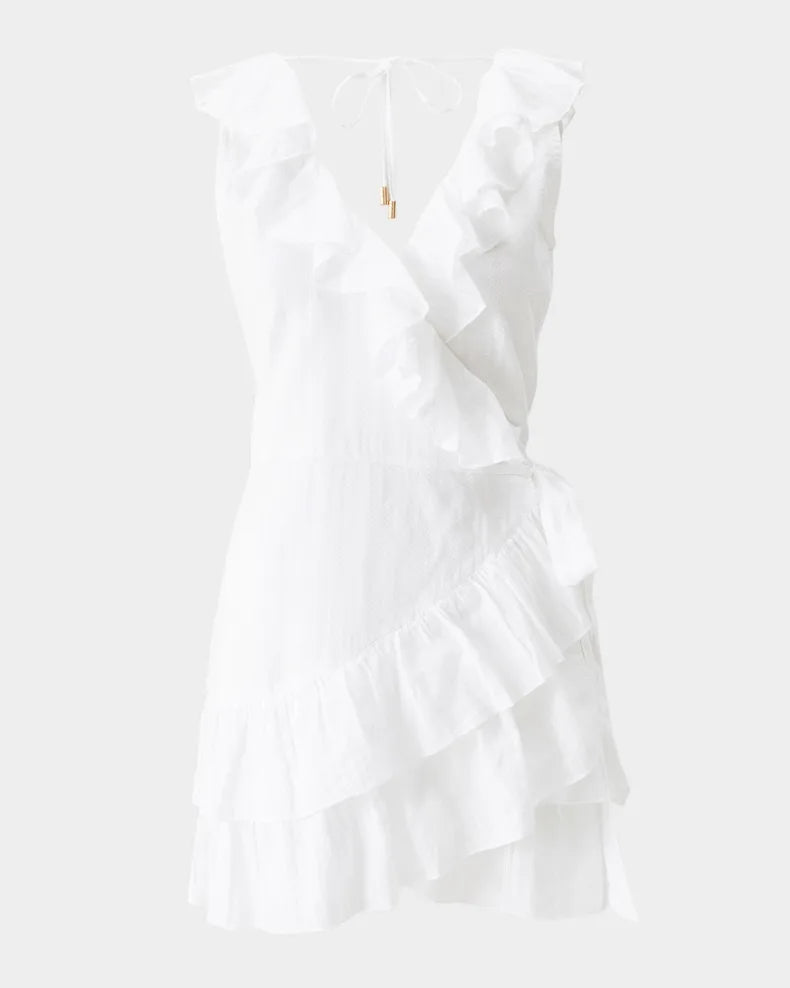 Molly Ruffle Mini Dress Charming and unique design Beautiful generous simple