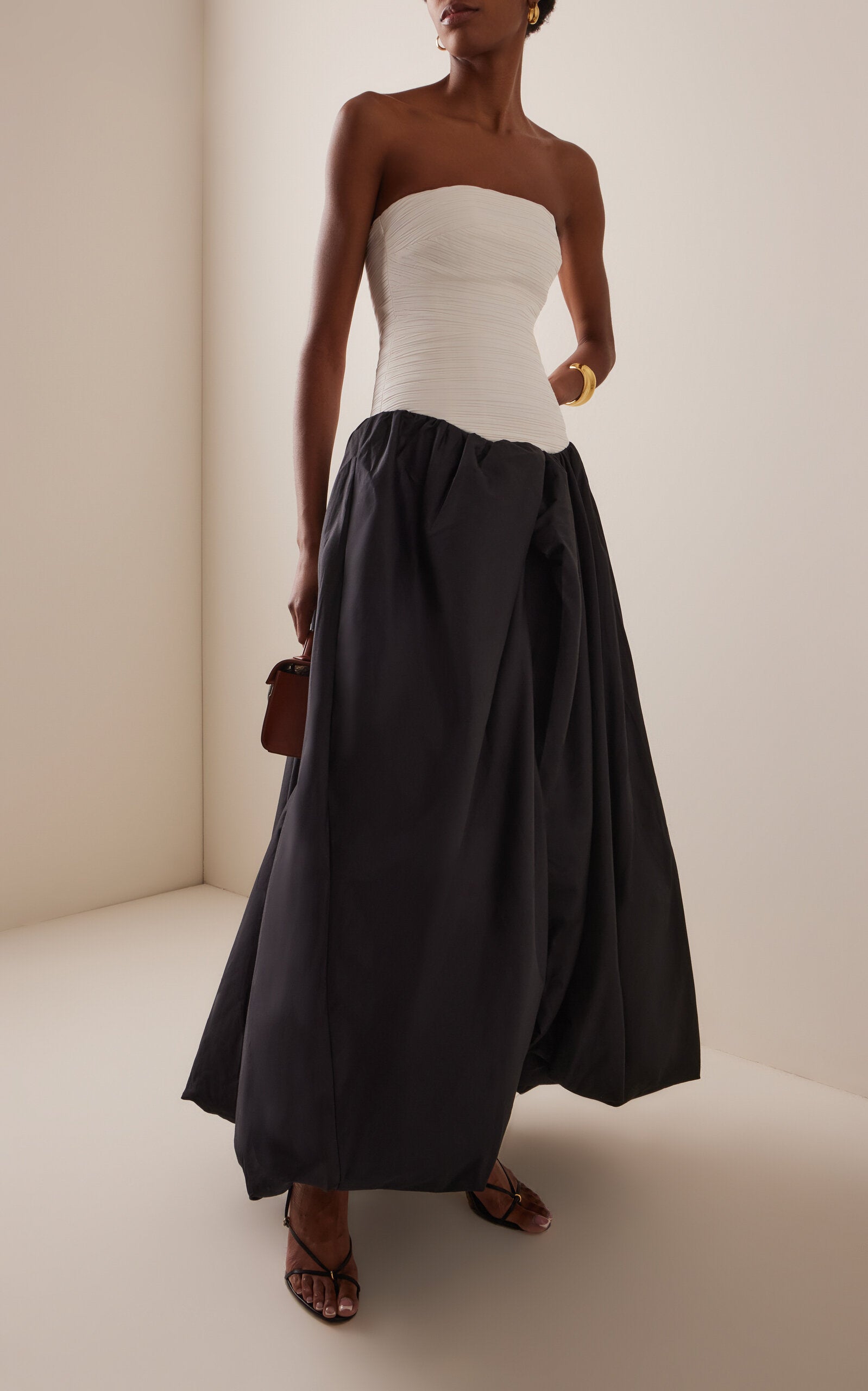 Ladies' Spring And Summer Vacation  Roma Layered Dream Organic Silk Crepe Chine Mini Gertrude Matilde Lace-Embroidered Violette Cotton Bubble-Hem Maxi Dress