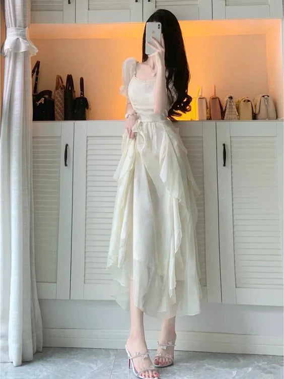 Charming Prom Dress Ivory Evening Dress