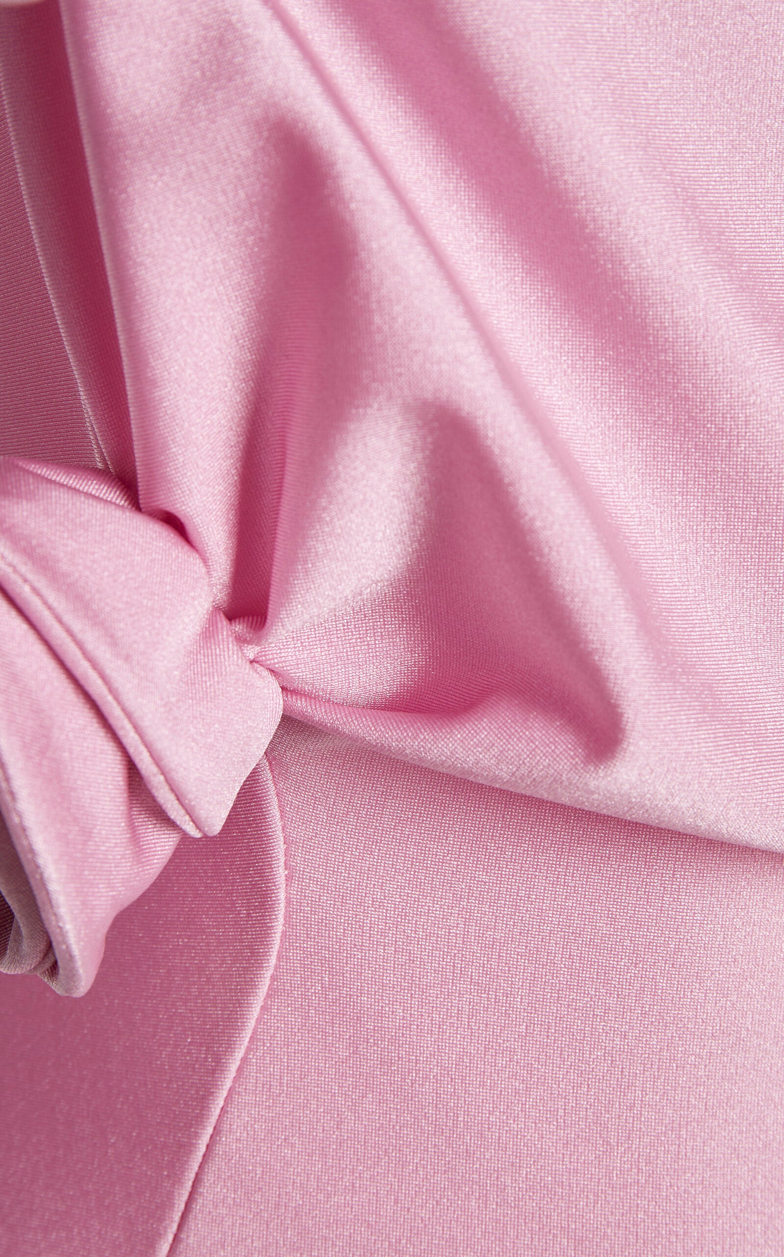 Asymmetric Rosette-Detailed Satin Gown Gentle beautiful and grand