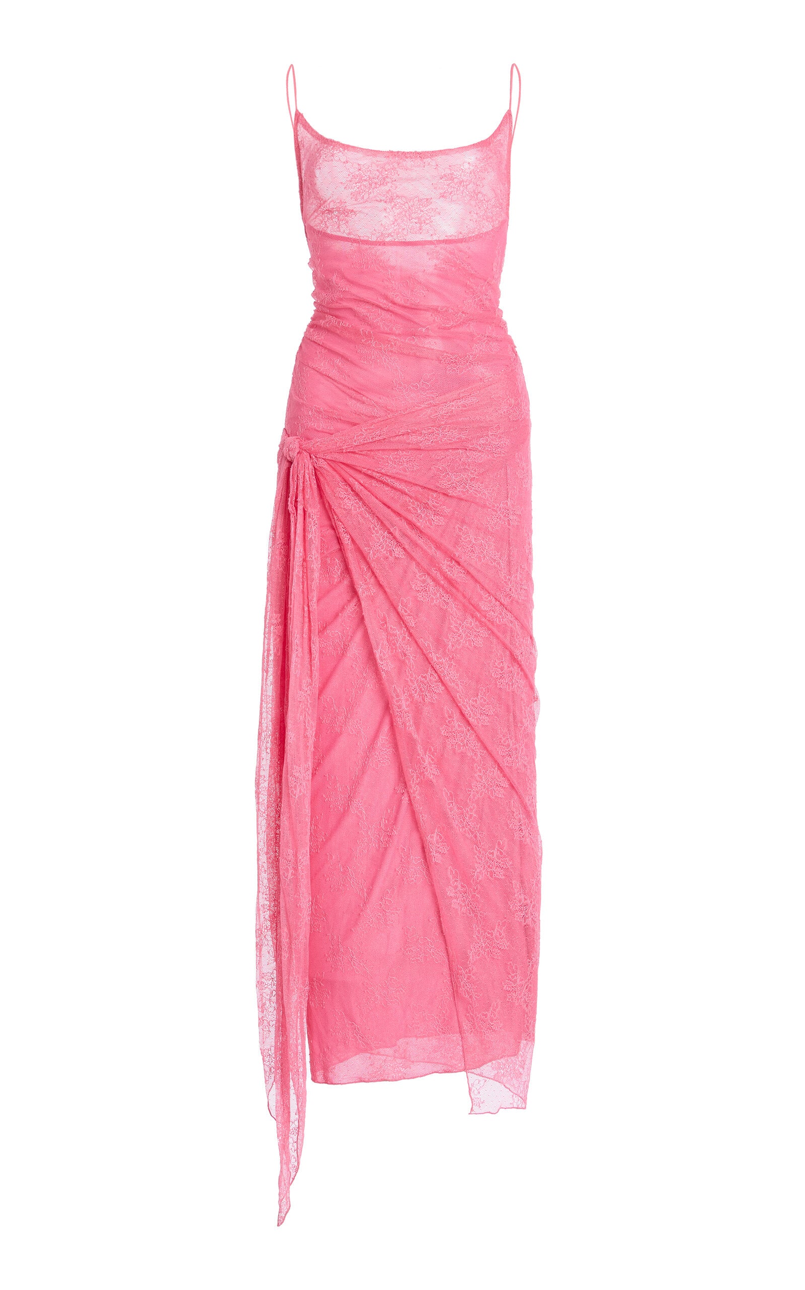 Ruched Lace Mini Dress Simple gentle beautiful and grand