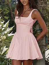 Little White Dresses Glitter & Sparkle Wedding Dresses Ball Gown Scoop Neck Camisole Sleeveless Short / Mini Jersey Bridal Suits Bridal Gowns With Bow(s) Solid Color 2025