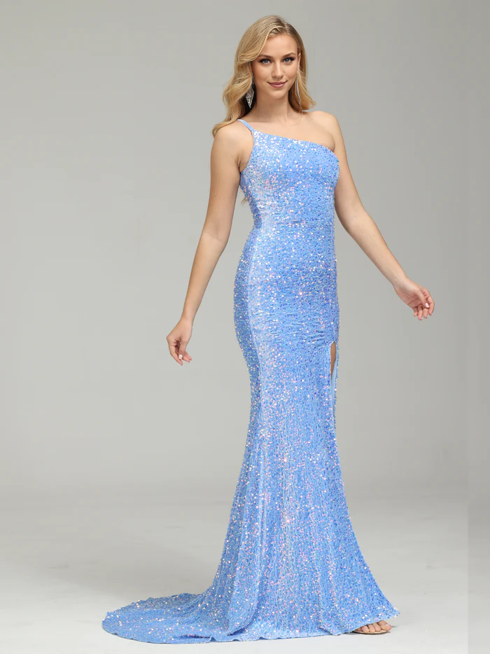 Mermaid Sweetheart Lace Appliques Prom Dress with Slit Simple gentle atmospheric and unique design