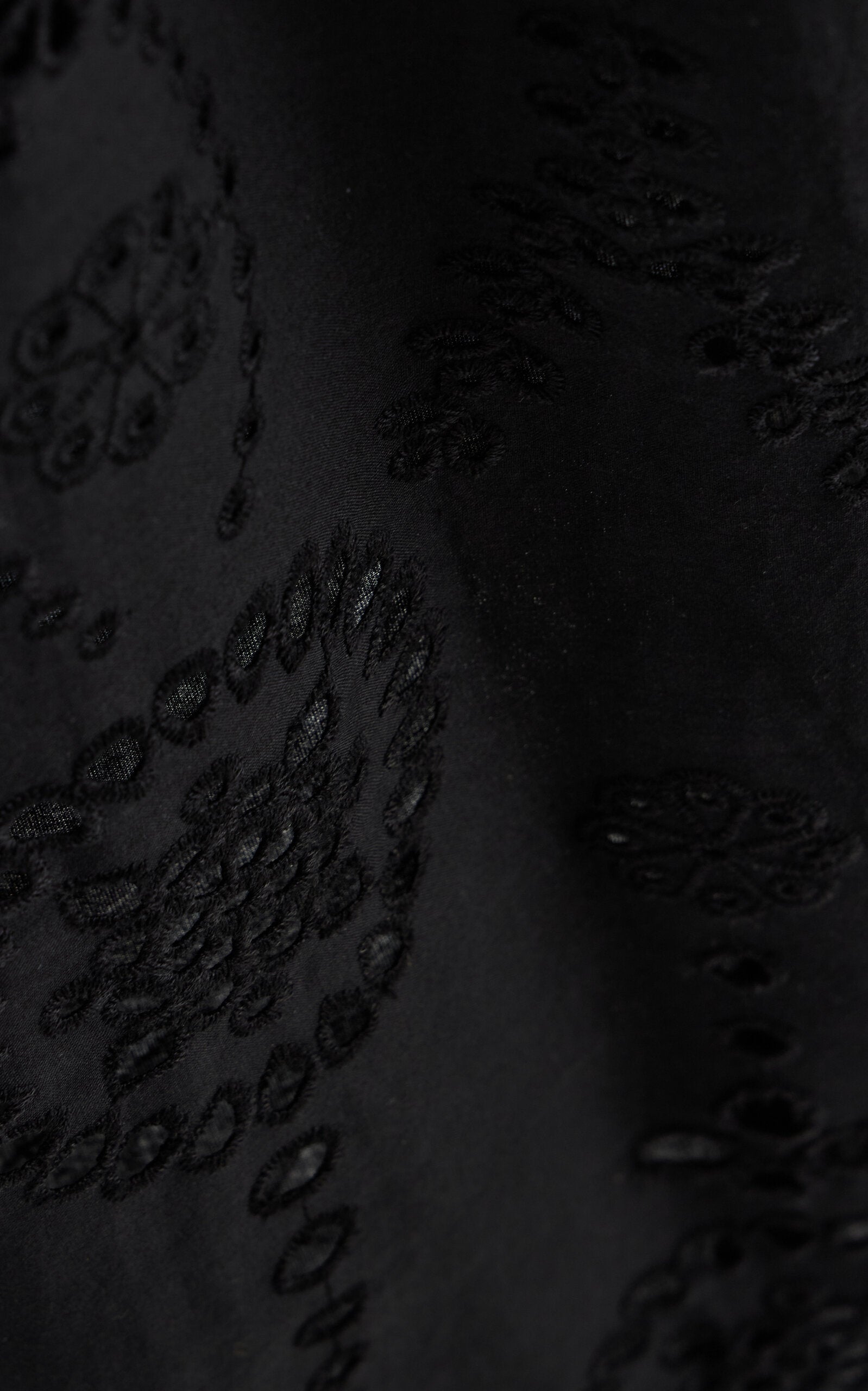 Knit and Broderie Anglaise Cotton Midi Dress Full of charm simple and atmospheric