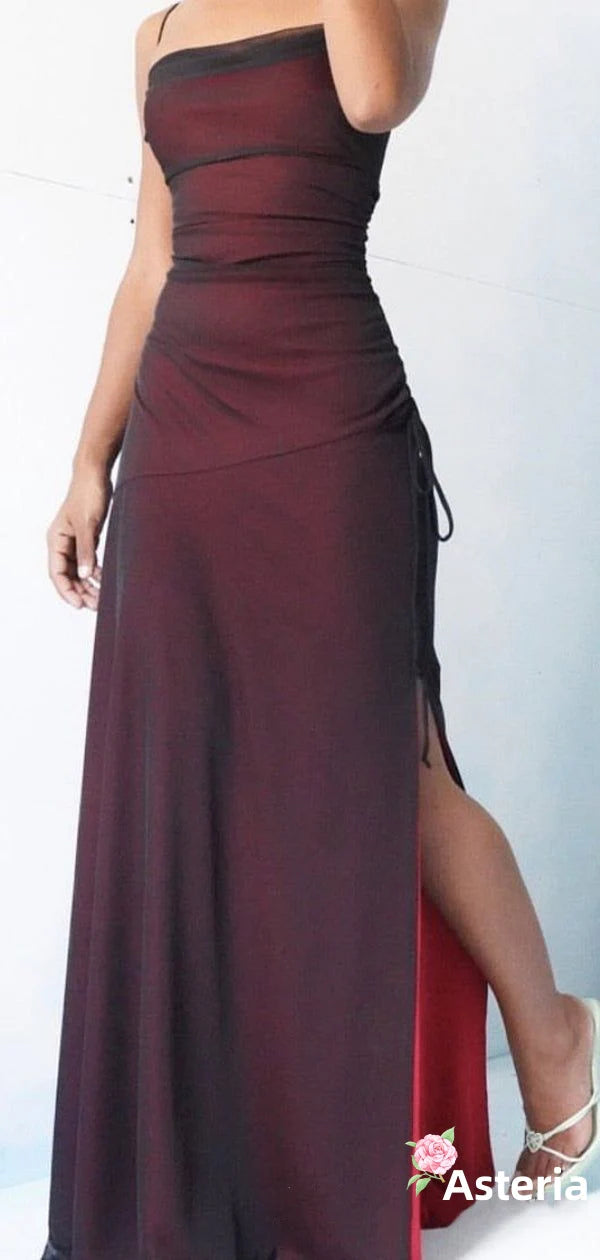 Sexy Mermaid Long Prom Dress Floor Length Party Gown Satin Long Prom Dress Backless Birthday Dress