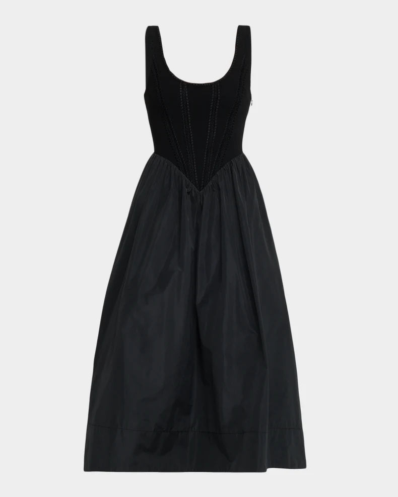 Martay Crochet Corset Midi Dress Simple beautiful generous and full of charm