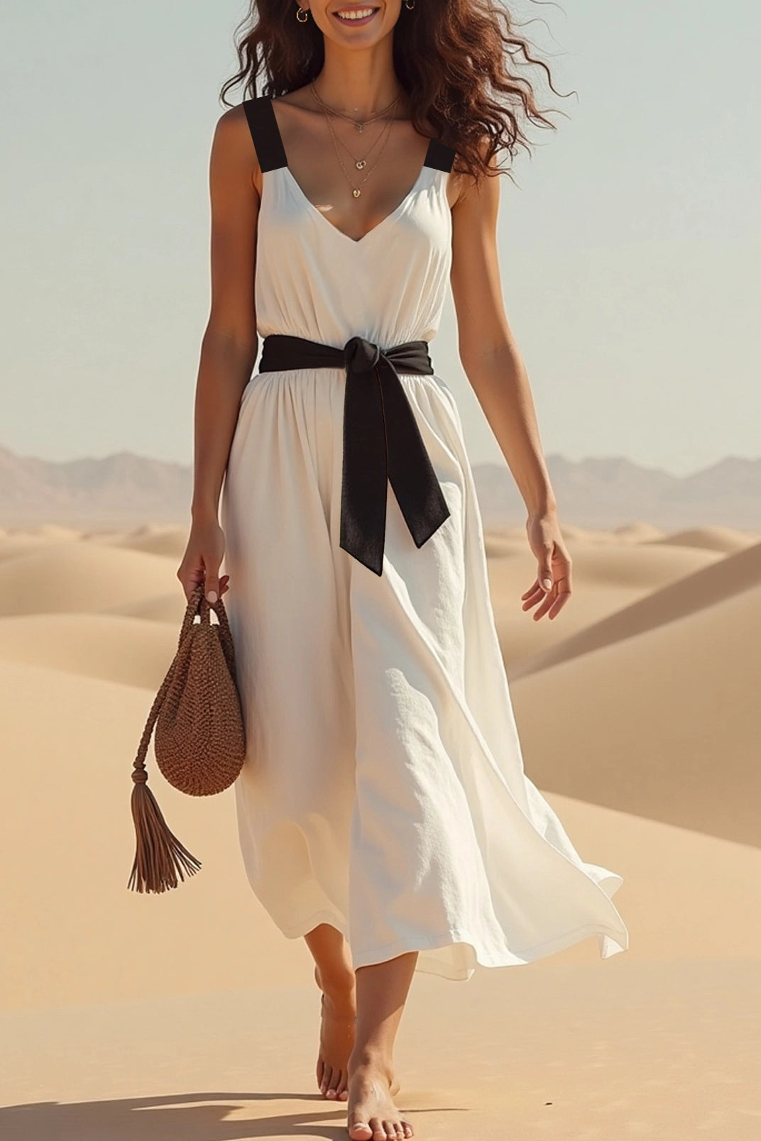 Graduation Party Spaghetti Strap Dress Blue Glossy High Slit Floor-Length Dres Simple beautiful generous and full of charm