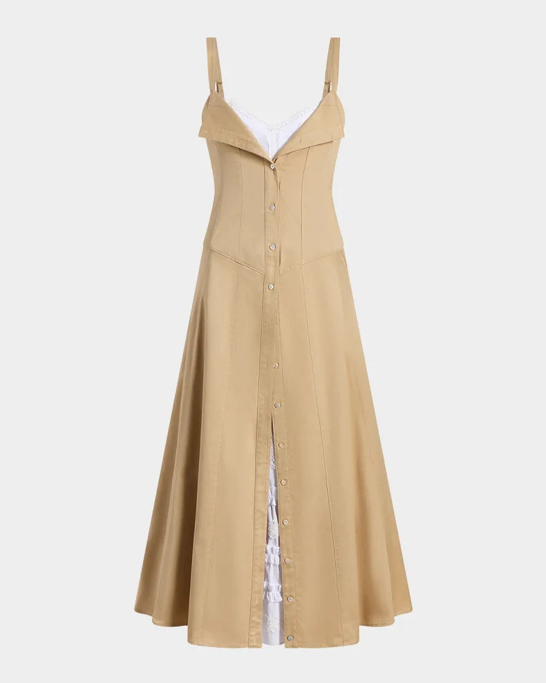 Lucil Midi Dress Simple beautiful generous and full of charm