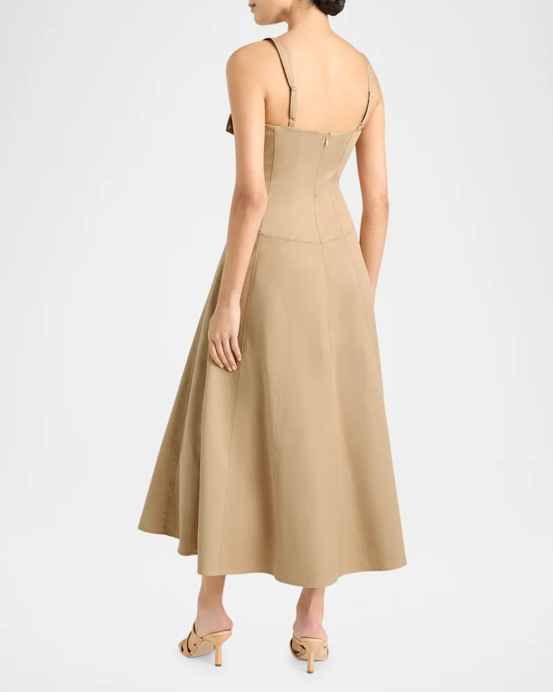Lucil Midi Dress Simple beautiful generous and full of charm
