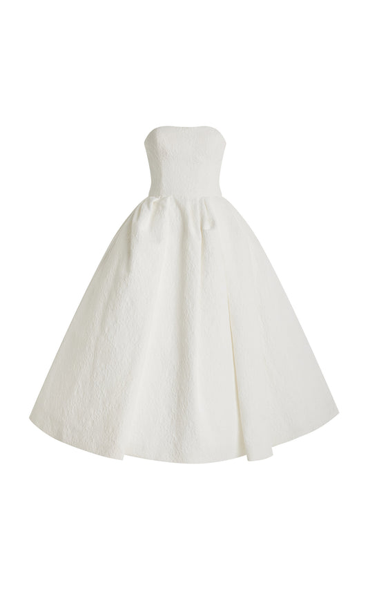 Strapless Midi Dress Full of charm simple and atmospheric