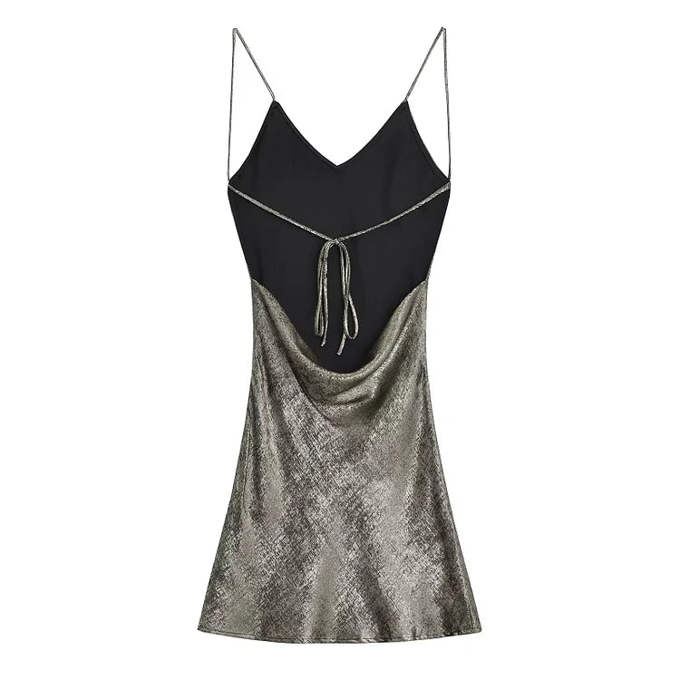 French Sexy Cami Dress Women Backless Underwear Dress – Seductive Lingerie Slip Dress