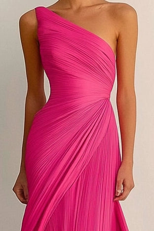 Formal Party Prom Dress One Shoulder Maxi Dress Simple beautiful generous and full of charm