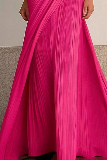 Formal Party Prom Dress One Shoulder Maxi Dress Simple beautiful generous and full of charm