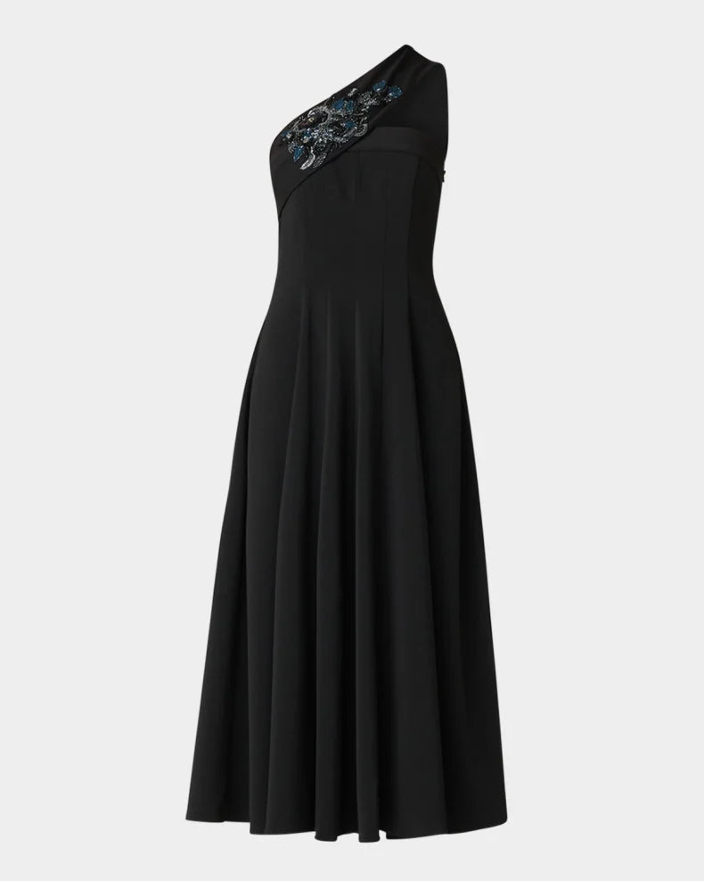 Oscar One-Shoulder Embellished Maxi Dress Charming and unique design Beautiful generous simple
