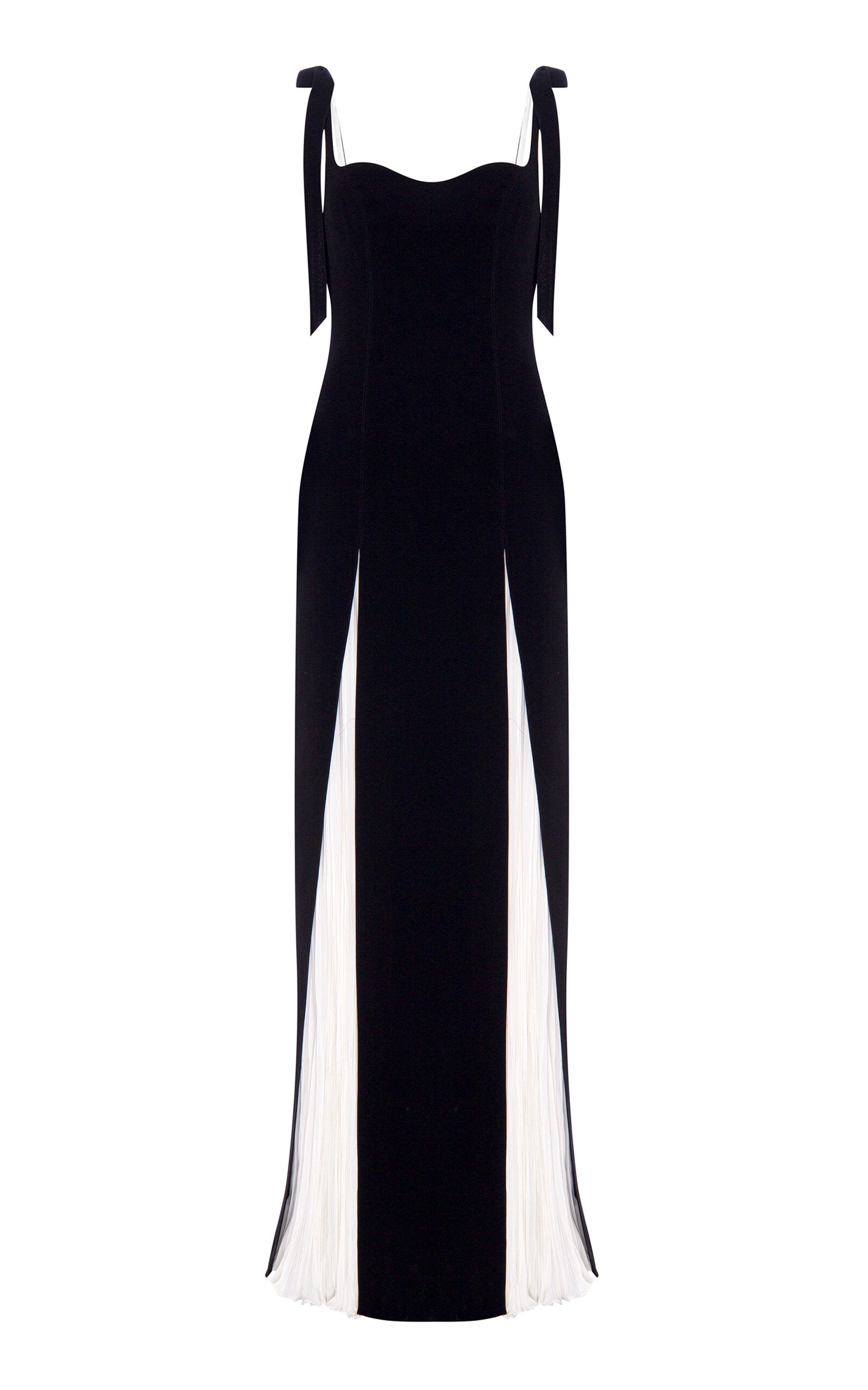 Party Dresses Slit-Detailed Silk Crepe-Chiffon Gown Gentle beautiful and grand
