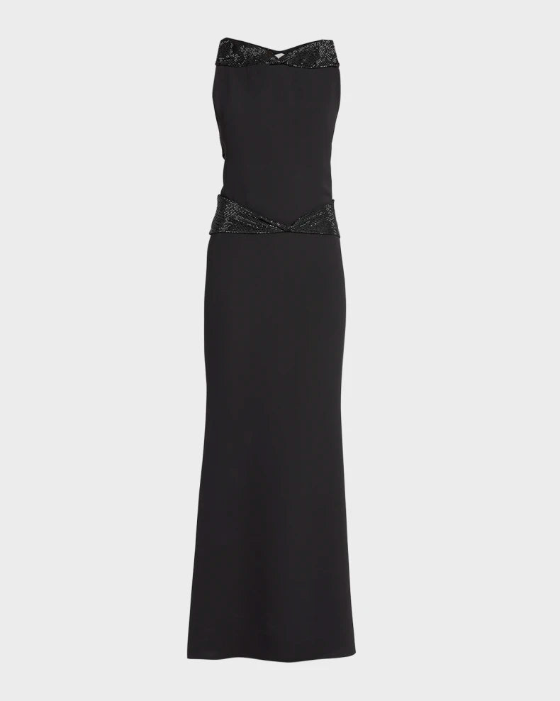 Cutout Trumpet Silk Gown Charming and unique design Beautiful generous simple