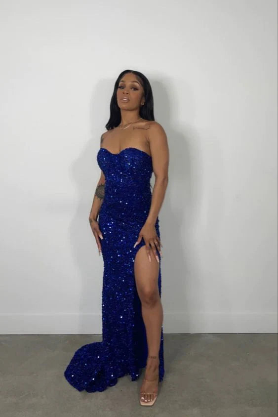 mermaid long prom dress fashion evening dress