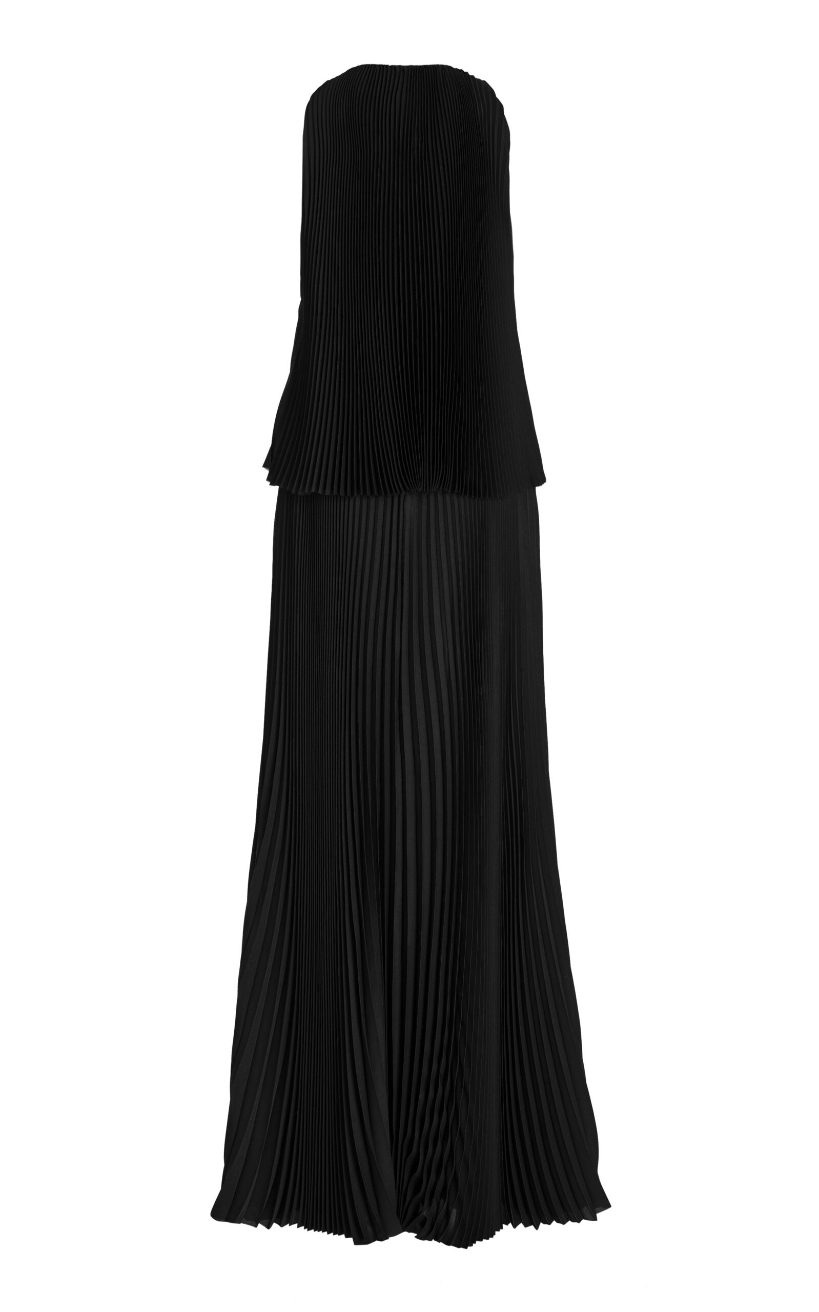 The Hallett Pleated Georgette Maxi Dress Simple gentle beautiful and grand