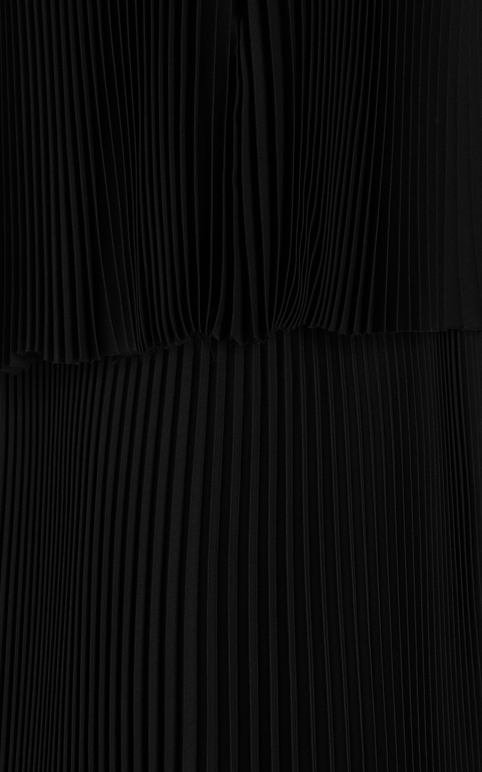 The Hallett Pleated Georgette Maxi Dress Simple gentle beautiful and grand