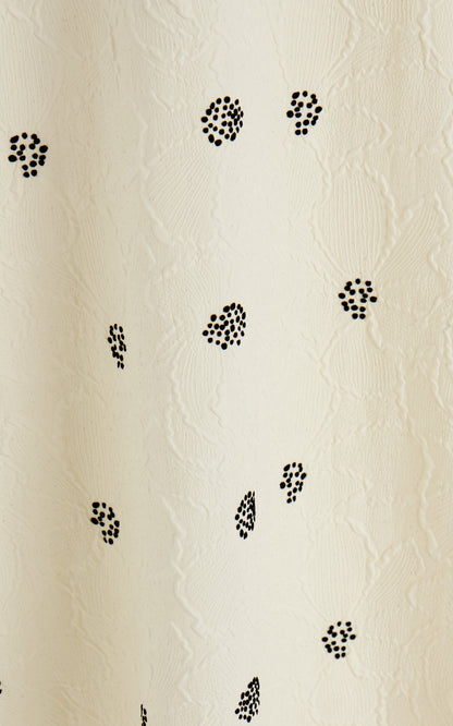 Jacquard Midi Dress Full of charm simple and atmospheric
