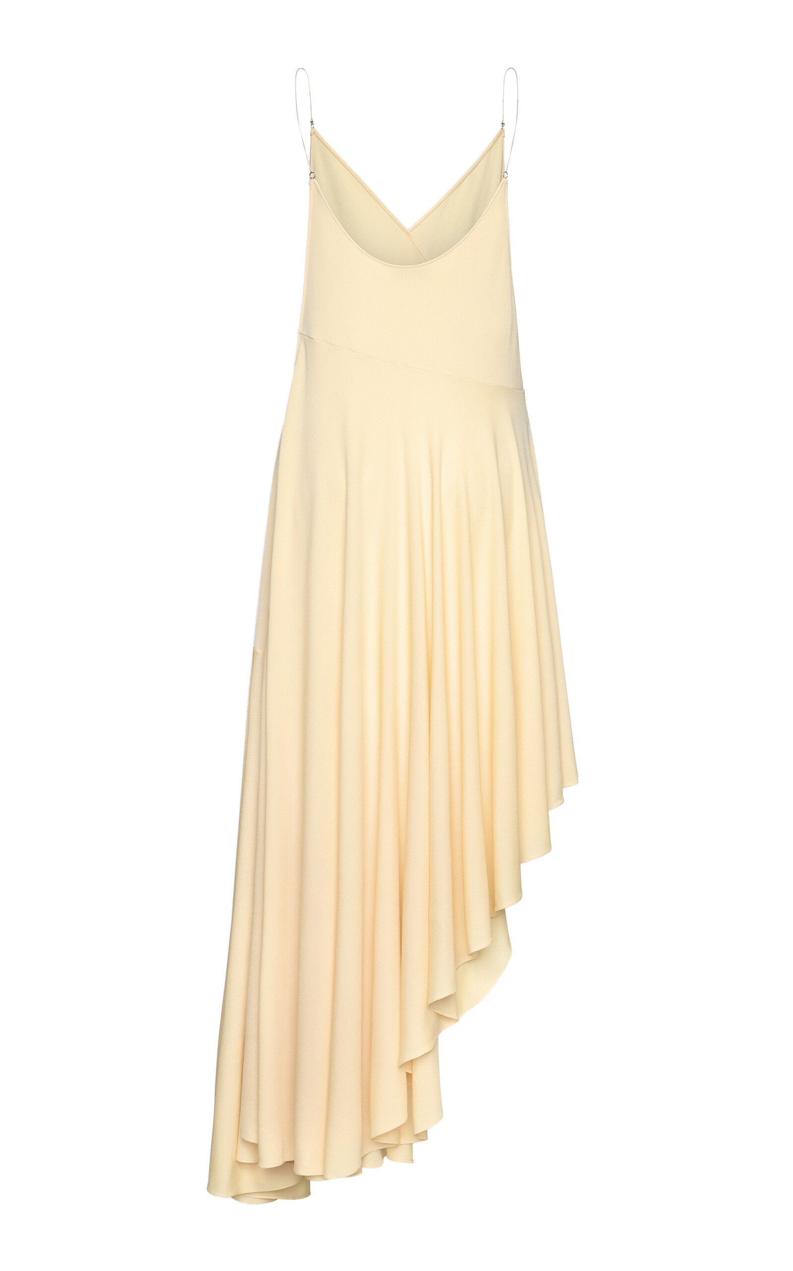 Asymmetric Cotton Midi Slip Dress Full of charm simple and atmospheric