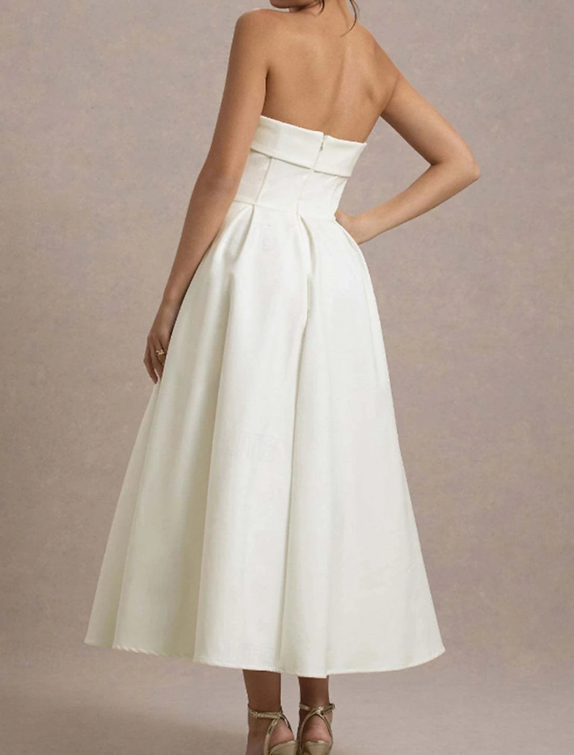 Ladies' Spring And Summer Vacation Dating Pleat Tie Back Maxi Dress Simple and gentle