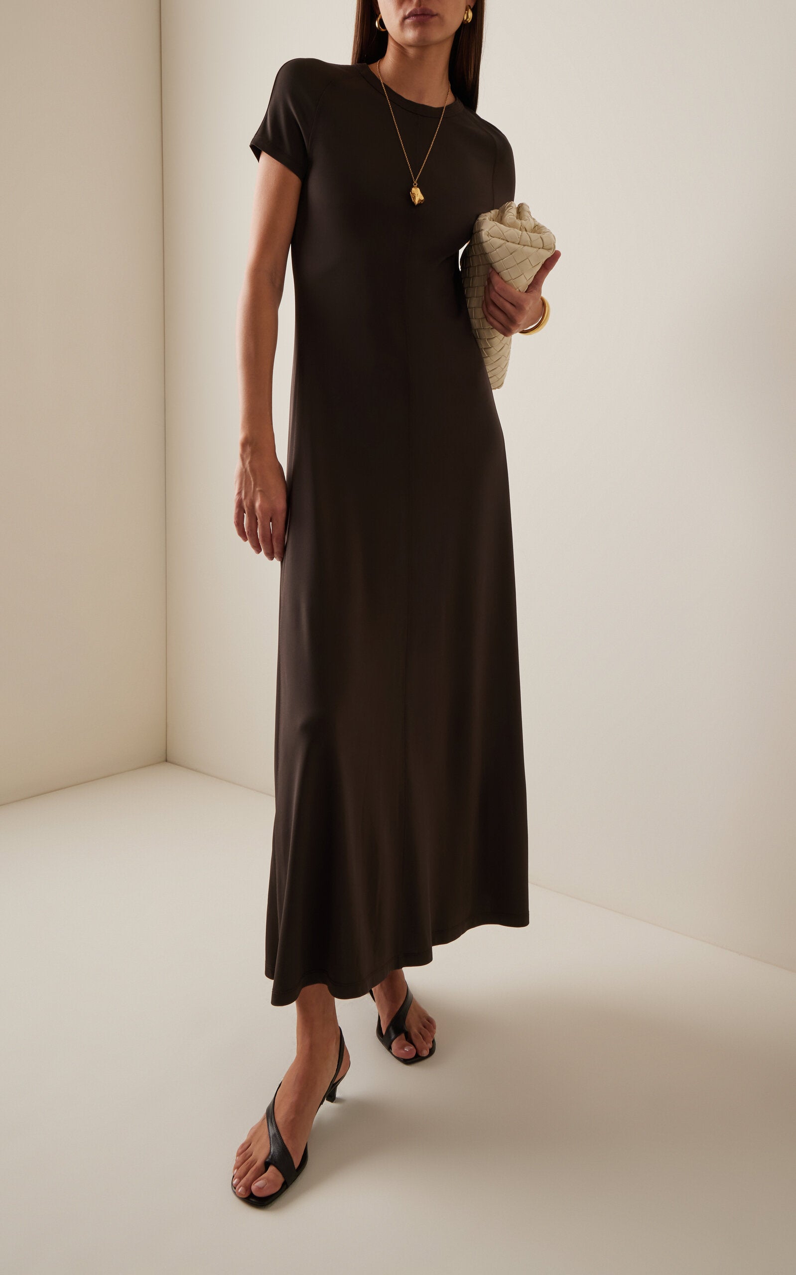 Jersey Midi Dress Full of charm simple and atmospheric