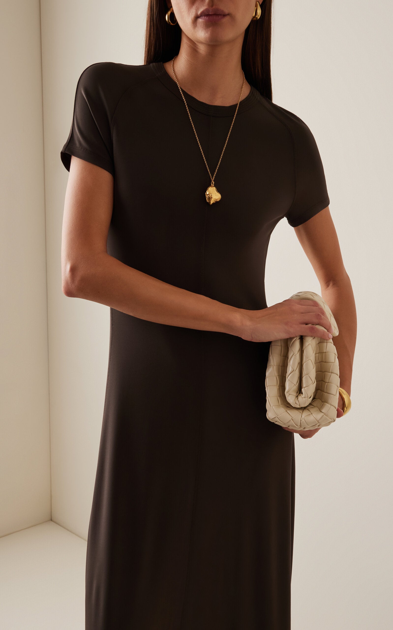 Jersey Midi Dress Full of charm simple and atmospheric