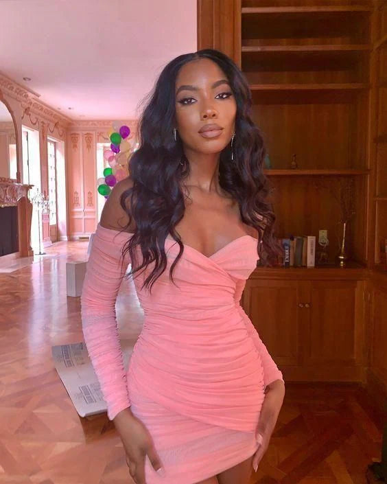 PARTY PROM DRESS GRADUATION HOMECOMING DRESSES Long Sleeves Short