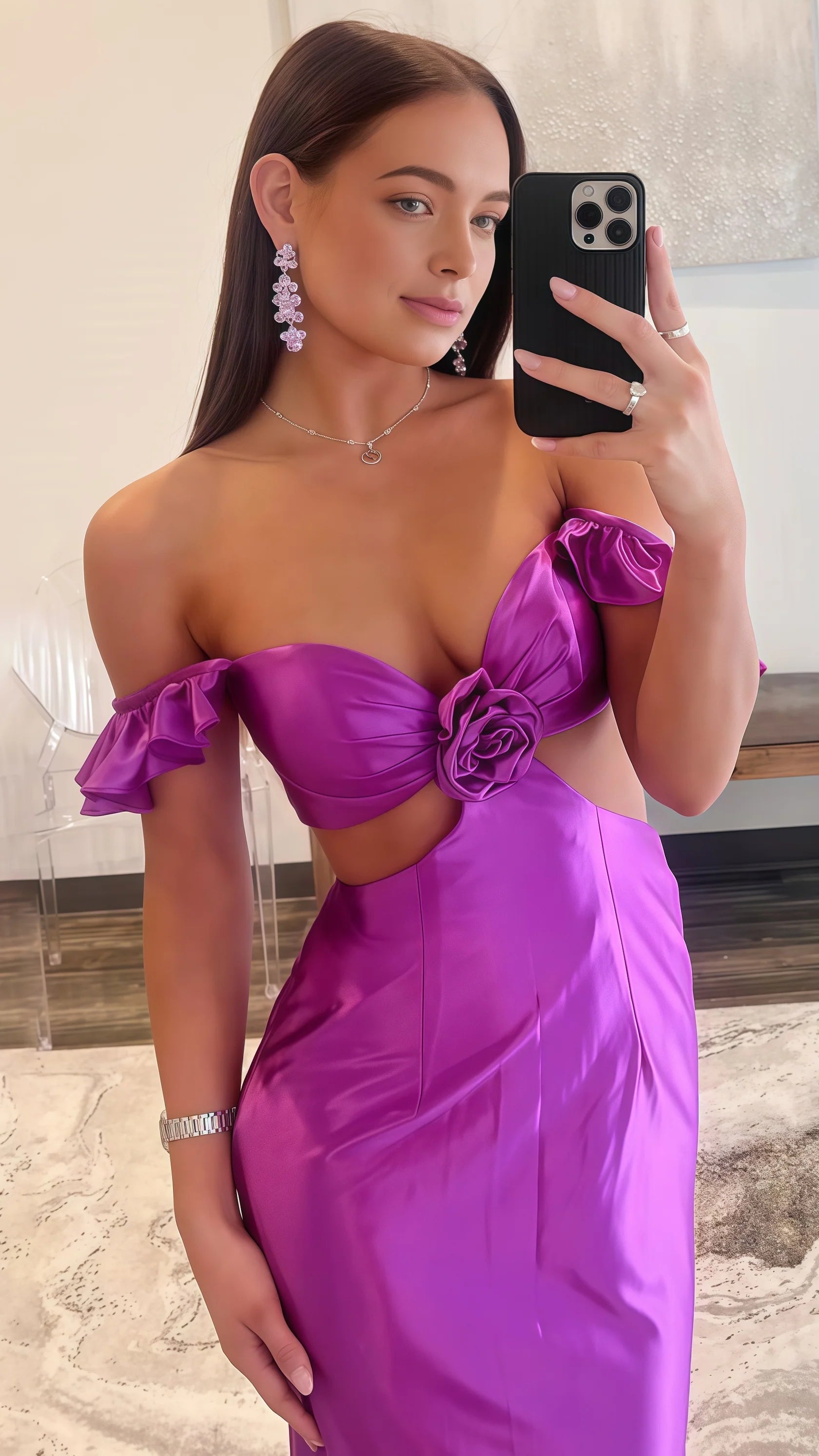 Sexy Mermaid Beautiful elegant and unique design Prom Dress Off The Shoulder Purple Prom Dresses