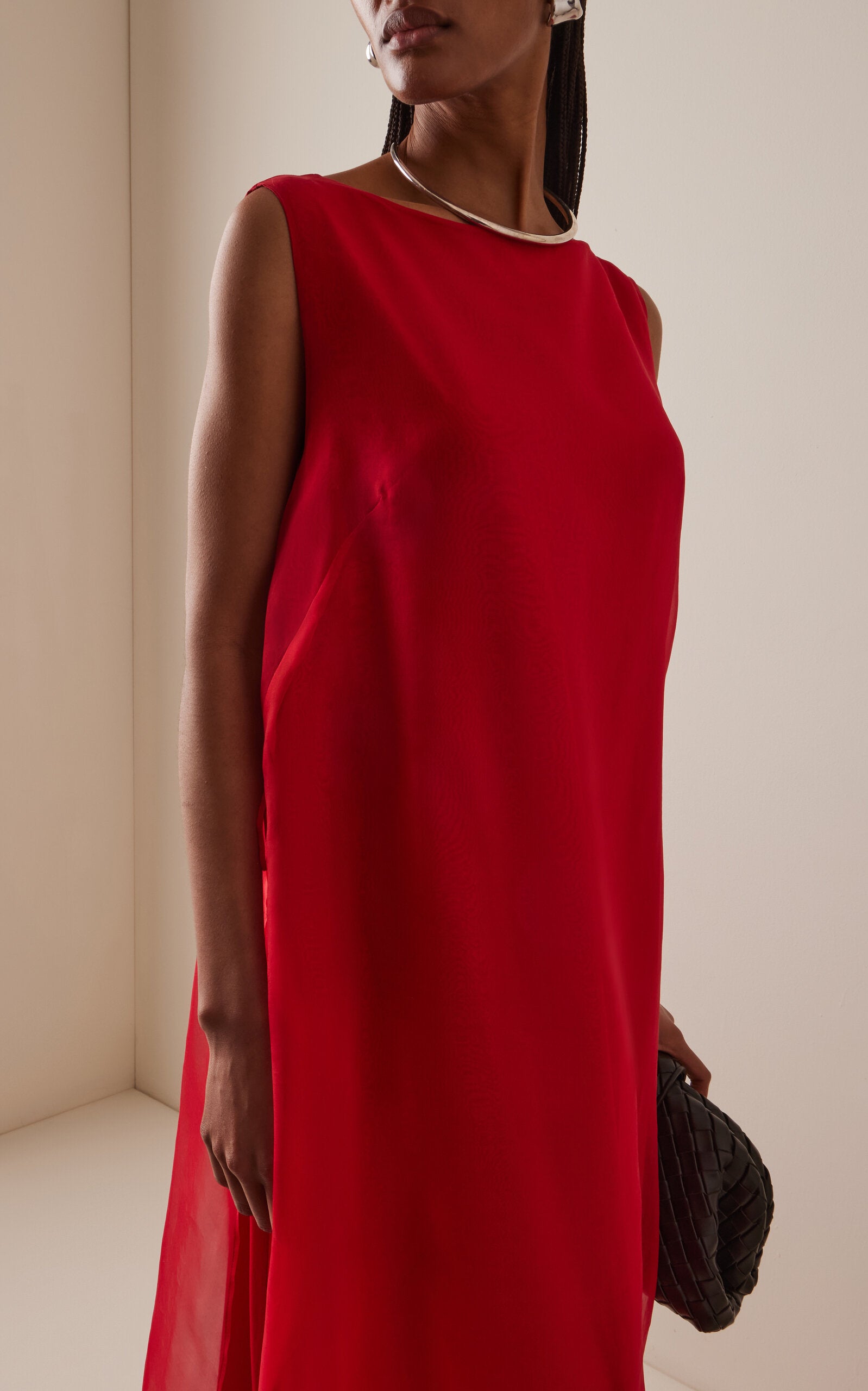 Jools Layered Silk Maxi Dress Gentle beautiful and grand