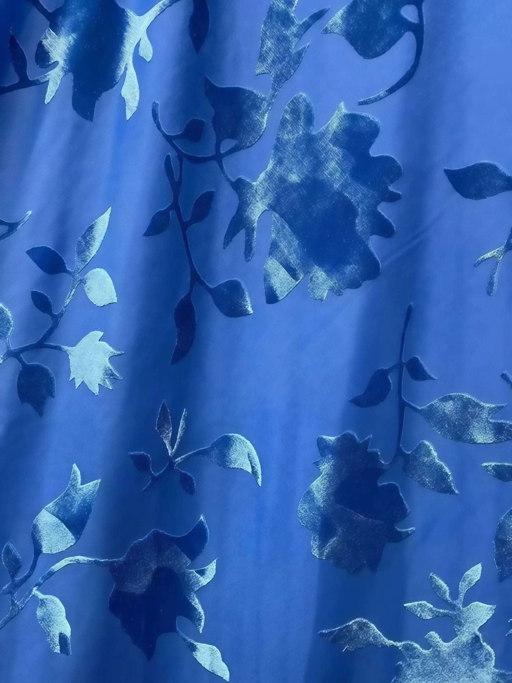 Sexy Mermaid Long Prom Dress Spaghetti Straps Floral Blue Party Dress, Mermaid Summer Dance Dress