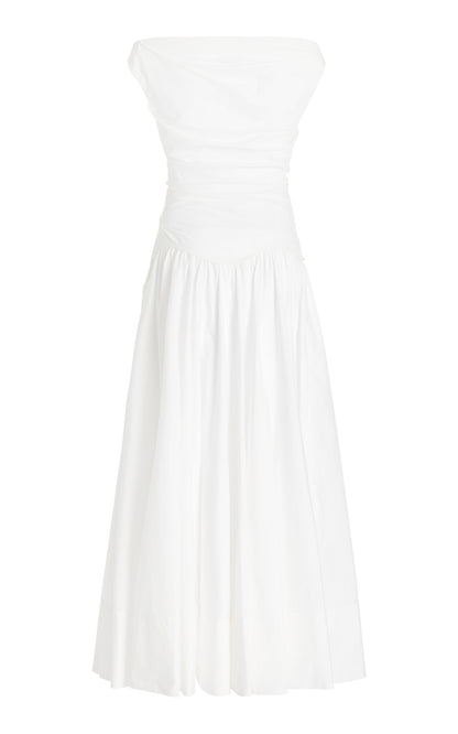 Knit-Cotton  Midi Dress Full of charm simple and atmospheric