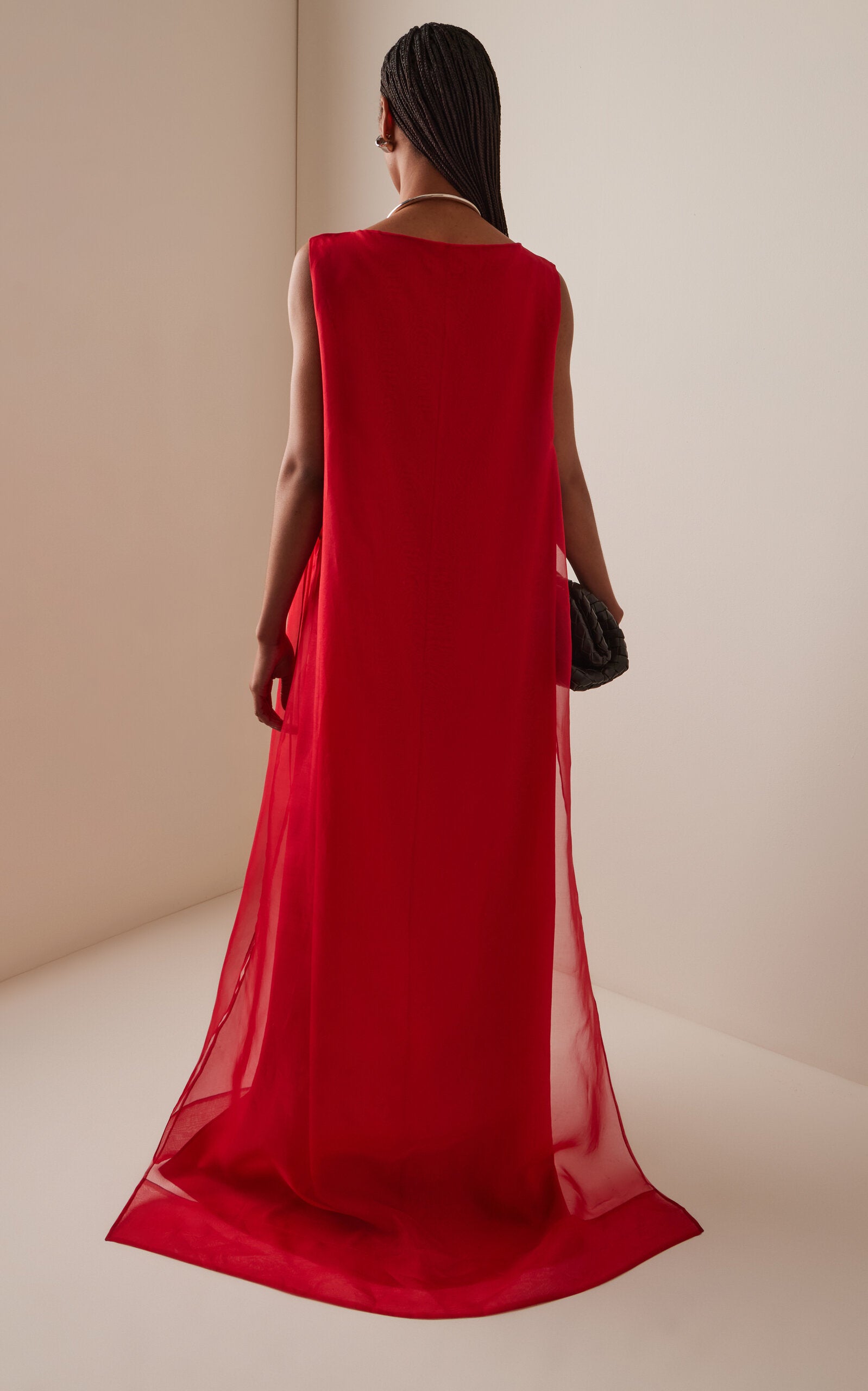 Jools Layered Silk Maxi Dress Gentle beautiful and grand